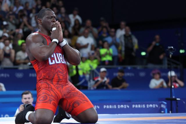 Crowned Olympic champion for the fifth time in a row, Cuban wrestler Mijain Lopez makes history